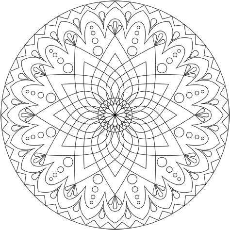 This set of Easy Mandala Coloring Pages features 12 printable coloring pages with thick black lines that are easy to see—ideal for people with low vision or fine motor issues. Designed by Thaneeya McArdle, these Large Print mandala coloring pages are fun for older adults, young children, and everyon